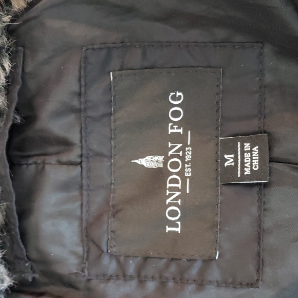 London Fog Black Puffer Long Coat - Picture 10 of 10